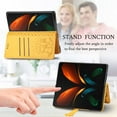 thumbnail image 3 of Allytech for Galaxy Z Fold 5 Case 2023, Embossed Animals Pattern PU Leather and PC Anti-Shock Card Slots Holder Kickstand Case for Samsung Galaxy Z Fold 5 5G, Yellow, 3 of 6