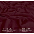 thumbnail image 4 of RUVANTI Polar Fleece Sheet Set Full Size – Ultra Soft Plush Bed Sheets, Double Brushed Anti-Pilling Finish, Warm Cozy Winter Bedding with 15-Inch Deep Pocket, 4 Piece Set, Vintage Red, 4 of 8