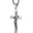 Silver, variant on Men's Stainless Steel Cross Crucifix Bible Prayer Pendant Necklace 22+2" Chain
