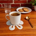 thumbnail image 5 of Unique Bargains 1 Pc Flower Silicone Coaster White, 5 of 5