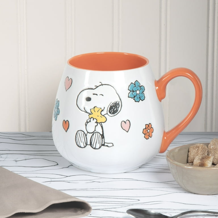 スヌーピーママ Peanuts Mother Baby Orange 20oz Ceramic Mug - Walmart.com