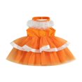 thumbnail image 1 of Robe de Soirée pour Tout-Petits Robe Sans Manches Robe Licou Dos Nu Patchwork Brillant Robe d'Été en Tulle, 1 of 7