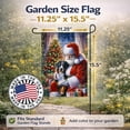 thumbnail image 2 of Greater Swiss Mountain Dog and Santa Claus Garden Flag, 2 of 7