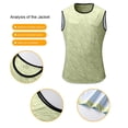 thumbnail image 4 of Bovxnpu Men's Clothing Set 2 Piece Outfits Tracksuit Sleeveless Crew Neck Men's Casual Button Shirt Pants Set, 4 of 7
