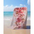 thumbnail image 4 of Flower Painted, Abstract Blush Pink Watercolor Beach Towels Oversized Super Absorbent, Lightweight Bath Towel Quick Dry Sets For Bathroom/Pool/Rv Camping/Beach Play/Gym Room/Picnic 31"x62", 4 of 8