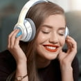 MacaronColored Bluetooth Headphones with Breathing Light and Memory