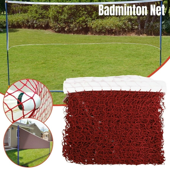 20 x 2.5FT Portable Standard Braided Badminton Net Volleyball Mesh Outdoor Sport Training