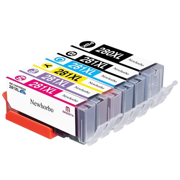 280 281 Ink Cartridges Compatible for Canon PIXMA TS8120 TS8220 TS8320 TS8322 TS9120 Printer（6 Pack）