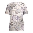 thumbnail image 5 of YDLCAFD T-Shirts pour Femmes Coupe Ample Boho Mode Décontractée Imprimé Col Rond Manches Courtes Pull T-Shirt, 5 of 5