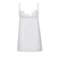 thumbnail image 6 of MRULIC tank tops women Women Fashion Solid Color Sexy Lace V-neck Camisole Vest Tank Top Womens tank tops White + US：12-14, 6 of 9
