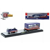 M2 Machines Auto Hauler 84 1964 Ford Econoline Truck 1970 Ford Mustang Custom