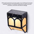 thumbnail image 2 of LSLJS Solar Lights For Outside,LED Outdoor Light Waterproof 4pcs Wall Lamp Outdoor Courtyard Household Courtyard Fence Balcony Doorhead Doorpost Decorative Lamp Night Light For Garden Yard Pathway, 2 of 2