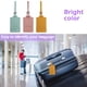 thumbnail image 4 of Etiquetas de equipaje de 3 uds, etiquetas de equipaje de cuero PU protección de privacidad etiquetas de bolsa de viaje etiquetas de maleta Zhivalor BST3054004-2, 4 of 5
