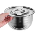 thumbnail image 4 of BESTYASH 1Pack Hiking Soup Pots Stainless Steel Round Design Durable Cookware for Camping, 4 of 7