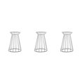 thumbnail image 1 of Ounissouiy Estante para plantas de aire, soporte de , soporte decorativo, organizador de macetas para verduras, estantería, , arte interior, Blanco 3Conjunto, 1 of 6