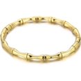 thumbnail image 1 of Stainless Steel Bamboo Style Classic Plain Open Clasp Bangle Bracelet, 1 of 5