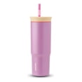 thumbnail image 1 of C07000 TERMO DE ACERO INOXIDABLE CON POPOTE 710ML ROSA OSCURO MARCA OWALA, 1 of 4