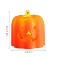 thumbnail image 2 of Halloween Decorations Pumpkin Candle Light Decoration Prop, Flameless Pumpkin Candle Decor for Halloween Parties, Festive Fall Decorations for Home, Easy to Place Anywhere, 2 of 7