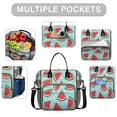 thumbnail image 2 of OBREWU Summer Watermelon Women's Insulated Leakproof Large Lunch Bag, Oxford Cloth, 2 of 7