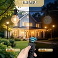 thumbnail image 6 of Mibote Outdoor String Lights, 100FT 50 G40 Bulbs Shatterproof Patio Lights,Waterproof,Dimmable ,Remote Control for Patio Garden, 6 of 7