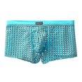thumbnail image 1 of Mens Fishnet Underwear See Through Boxer Briefs Mesh Hollow Lingerie Lounge Trunks Shorts, 1 of 2