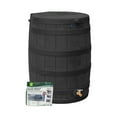 thumbnail image 1 of Good Ideas Rain Wizard Rain Collection Barrel 50-Gallon w/ Diverter Kit, Black, 1 of 6