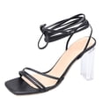 thumbnail image 2 of Zapatos de mujer Moda Color sólido Minimalista Sexy Temperamento Transparente Sandalias de tacón alto Wmkox8yii  hfjk3779, 2 of 9