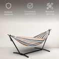 thumbnail image 3 of Ilios Innova | Hamaca con Soporte Metálico para Jardín, Patio o Terraza, Tela Resistente con Estructura de Acero, Diseño Cómodo y Estable, 3 of 9