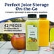 thumbnail image 3 of Botellas de jugo de plástico Holotap, 16 oz (480 ml) con tapas, paquete de 42, 3 of 6