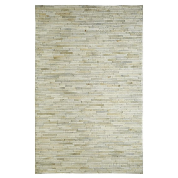 Geometric Ltr.Work 7X10 8109-100 Ivory Rectanglerug