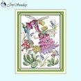 thumbnail image 2 of Hilo Algodón Ecológico Bordado 14CT Hada Las Flores Abril Punto Cruz 31x40cm, 2 of 9