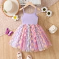 thumbnail image 2 of Gradient Color Dresses for Toddler Girls Tutu Princess Dress Carnival Outfit Floral Skirt Holiday Easter Birthday Party Princess Sundress 2025 Trendy Fashion Cothes #Purple 4-5 Years, 2 of 6