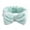 Green, variant on Birght Color High Elasticity Makeup Headband Skin-touch Bowknot Coral Fleece Hair Band Hair Accessories