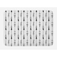 thumbnail image 1 of Arrow Bath Mat, Hand Drawn Linked Endless Arrows Pattern Vintage Tribal Icons Illustration Artwork Print, Non-Slip Plush Mat Bathroom Kitchen Laundry Room Decor, 29.5 X 17.5 Inches, Grey, Ambesonne, 1 of 2