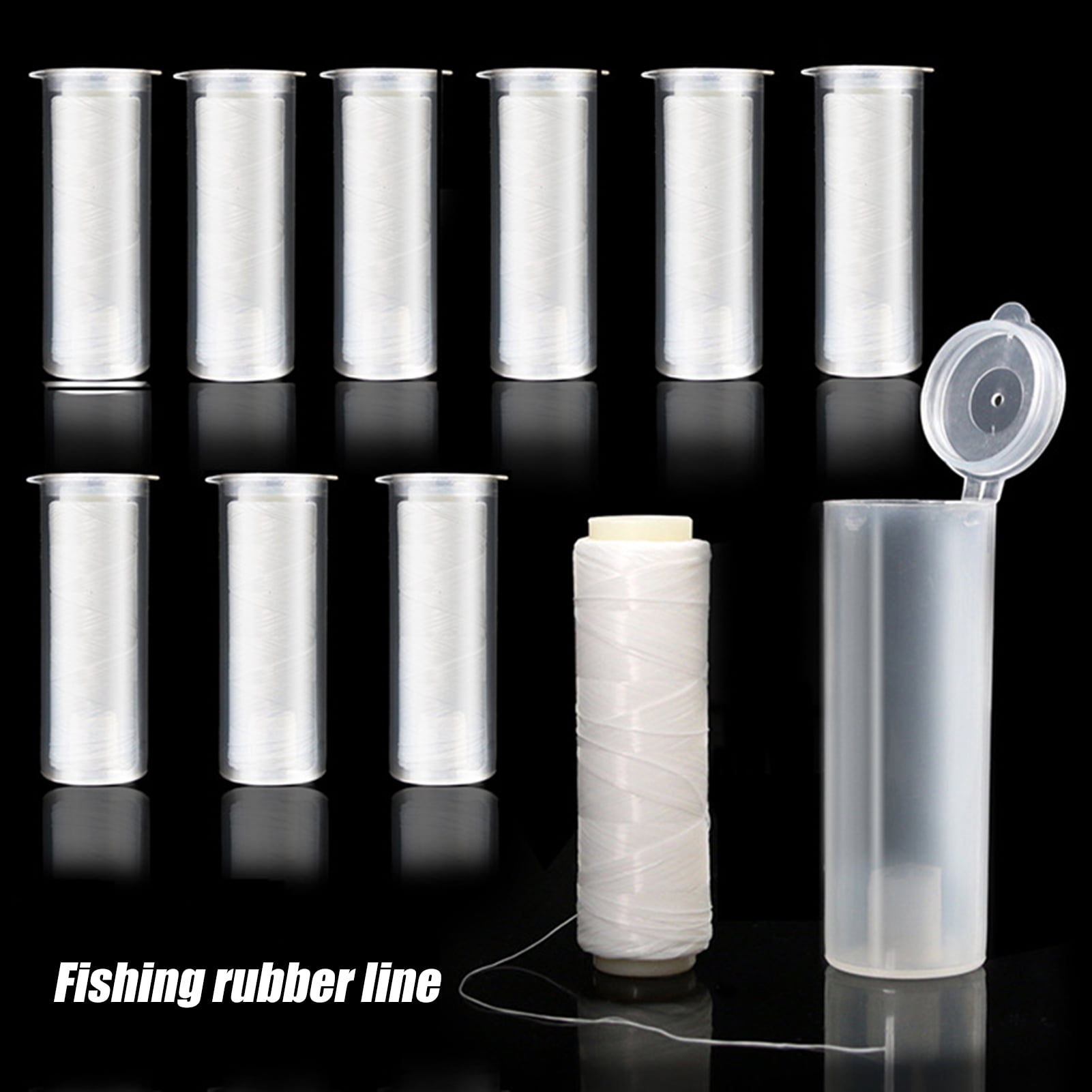 8m Solid Rubber Fishing Line Diameter 2mm Plain Traditional