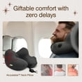 thumbnail image 4 of Coop Home Goods AirJustable Travel Neck Pillow, Inflatable, Adjustable Support for Neck & Chin, Compact Travel Pillow, Soft Memory Foam Comfort, Airplane Travel Essentials, Cooling & Washable Cover, 4 of 9