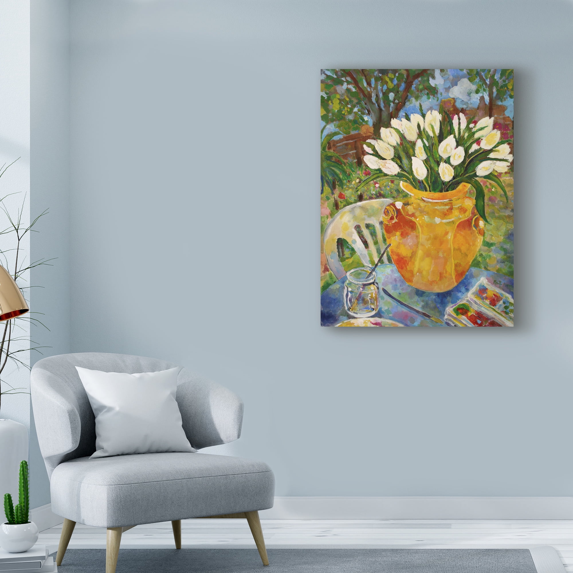 Trademark Fine Art 'Artists Tulips' Canvas Art by Lorraine Platt