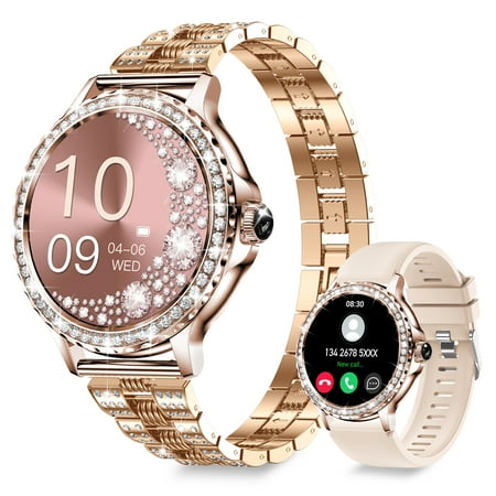 NX19 Smart Watch with 1.19" 390*390 AMOLED 600nits Display, IP68 Water-Resistant Health Tracker (Non-Medical), Bluetooth 5.2, 5-Day Battery, Zinc Alloy Case & Stainless Steel Band