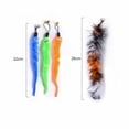 thumbnail image 3 of Cat Toys Feather Toy, 2PCS Retractable Wand and 10PCS Replacement Teaser with Bell Refills, Interactive Catcher and Funny Exercise for Kitten., 3 of 6