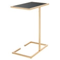 thumbnail image 5 of Safavieh Neil Solid Classic Accent Table, Gold Leaf/Black Glass, 5 of 10