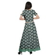 thumbnail image 4 of Moomaya Printed Cold Shoulder Cotton Crop Top Skirt Set Party Wear Ethnic Set, 4 of 6