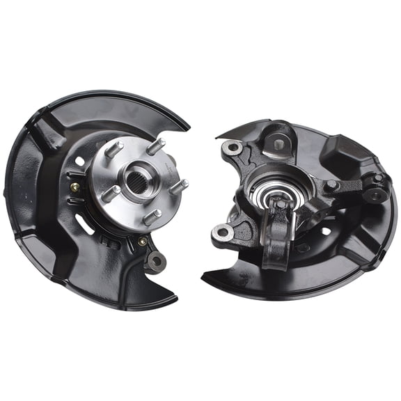 Panlongic Front Steering Knuckles Wheel Hub Bearings for 2009 - 2013 Toyota Corolla Matrix