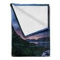 thumbnail image 2 of Landscape Soft Flannel Fleece Throw Blanket, Kirkjufell Volcano Coast of Snaefellsnes Peninsula Iceland European Outdoors, Cozy Plush for Indoor and Outdoor Use, 60" x 80", Multicolor, by Ambesonne, 2 of 5
