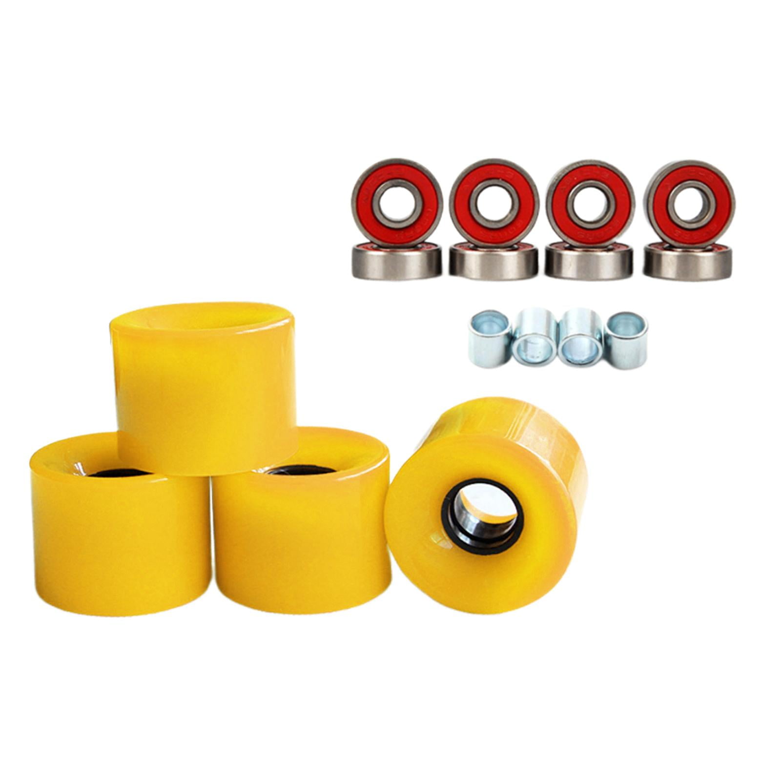 4pcs 78A High Flexibility Quad Roller Skate Wheels with Bearings