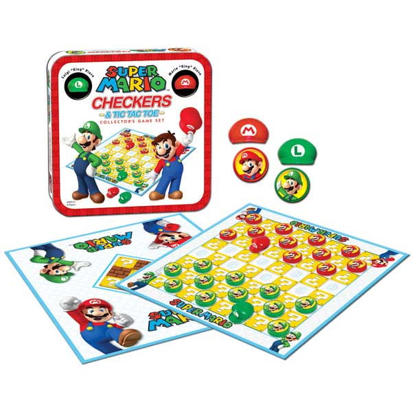 USAopoly DAMES ET TIC TAC TOE: Super Mario