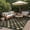 03-BLACKBROWN, variant on DEORAB Outdoor Rugs 5'X7' Chenille Patio Rug Three-Layer Material Imitation Silicone Spot Molding Camping Outside Rv Mat,Brown