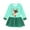 Green, variant on Odeerbi Kids Girls Long Sleeve Christmas Dress Fall Winter New Christmas Lattice Sleeping Skirt Princess Dress Green