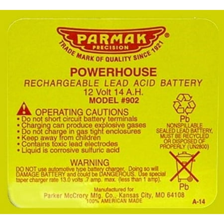 Parmak Gel Cell Battery for Solar Powered Electric Fences, 902