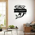 thumbnail image 2 of Craftnamesign Custom Shark Name Metal Wall Art, Personalized Sea Animal Name Sign, 2 of 5