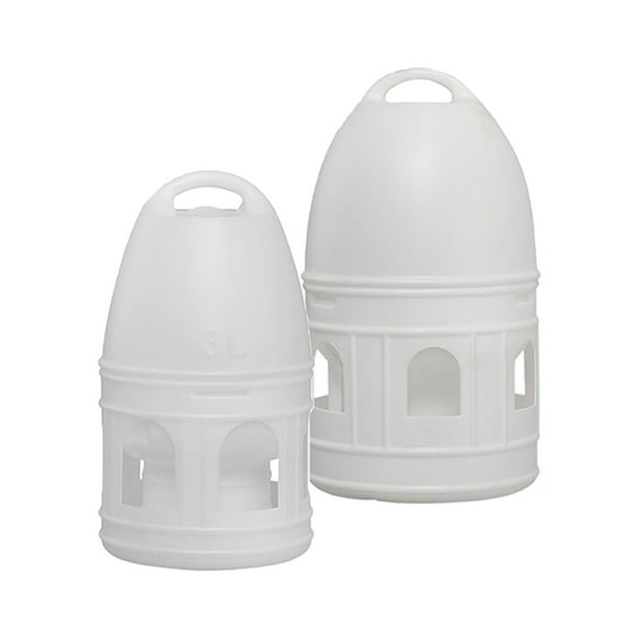 de agua de 2 piezas, contenedor de agua, recipiente a prueba de fugas, taza de agua 3L 10L Blanco Yuyangstore bebedor de palomas